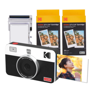 코닥 미니샷2 레트로 즉석 카메라 C210R + 카트리지 번들, C210R(화이트), 1개