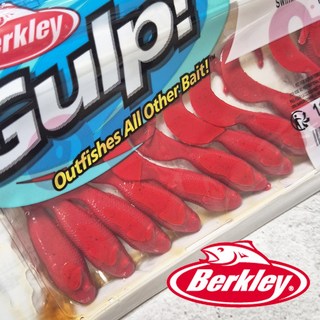 버클리 걸프 스위밍 뮬렛 레드 RD 다운샷 우럭 그럽웜, 1개, 4g