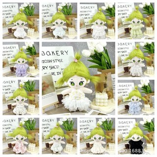 台灣熱賣 20cm棉花娃娃毛絨公仔 可換裝衣服女娃 便宜可愛裙子玩具禮物服飾, 22號娃裙【無娃娃】,僅衣服【無娃娃】, 1個