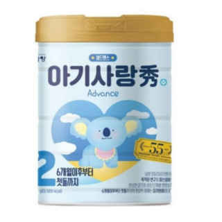 아기사랑수 더 퍼스트 어드밴스 분유 2단계, 750g, 4개