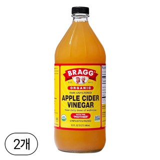 브래그 유기농 사과 식초 946ml 1개, 2개