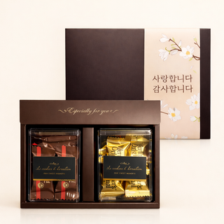 설 명절 선물 다크 초콜릿 버터캔디 컬렉션, 1세트, 203g