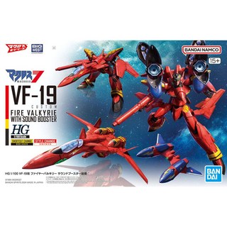 BANDAI 超時空要塞 HG 1/100 VF-19改 火焰可變戰機 音響推進器裝備 巴薩拉 VF19 模型, 1個