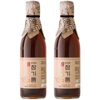 시장쏙 전연화 참기름 골드, 2개, 350ml