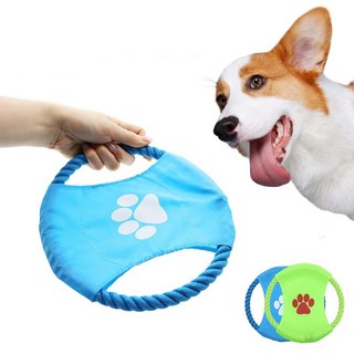 프리스비 인터랙티브 실외 던지기 장난감 물어뜯기 장난감, 1개, 파랑