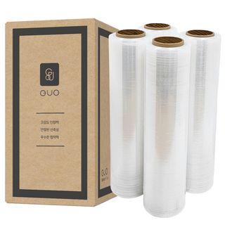 고기능 스트레치필름 공업용랩 화물 포장용, 두께 15MIC 4롤, 1개, 투명