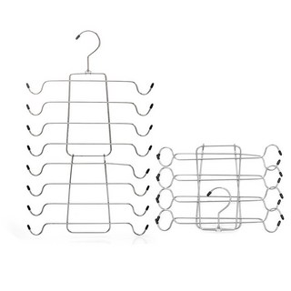 1/3PCS 다층 금속 옷걸이 옷장 주최자 스 지 란 옷걸이 여자 캐미솔 어 벨트에 대 한 접이식 다층 옷걸이
