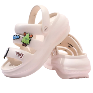 [편한데 예뻐] 6cm 쿠션 키높이 샌들 발편한 무중력 슬리퍼 하루연구소