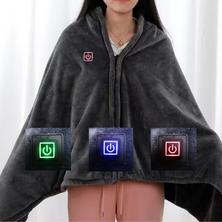 한일의료기 네모 휴대용 USB 전기요 1인용 온열담요 무선 캠핑용 전기담요 프리미엄 극세사 부드러운 차박 대형 찜질기, usb전기담요1개