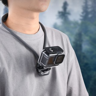 366掛脖磁吸運動相機拍攝支架，解放雙手，磁吸快拆，運動自拍神器, 1個, 相機型號