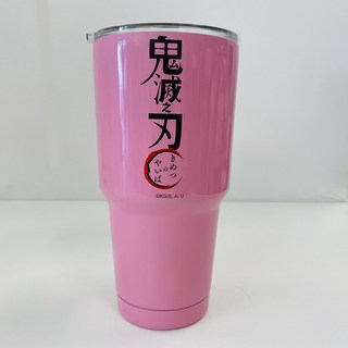 鬼滅之刃 冰霸杯 900ml 大口徑 304不鏽鋼 保冷保溫杯 彌豆子 碳治郎 我妻善逸, 粉色, 1個