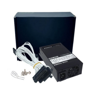 250W PSU ATX Full Modular 전원 공급 장치 플렉스 모듈 모듈 전원 공급 장치 소형 1U (Flex ITX) 컴퓨터 섀시 용 저음, 검은색