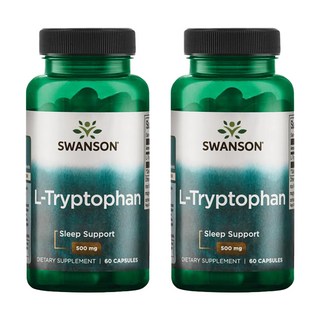 Swanson 斯旺森 左旋色胺酸膠囊 500mg, 60顆, 2罐