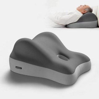 ZMR | 哲明人 多功能記憶棉墊腿枕 23cm加高厚度 分區支撐 雙弧線設計 舒緩腿部壓力 雙拼灰色