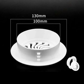벽 구멍 플라스틱 커버 로제트환기 그릴 에어컨 장식용으로 설계됨, 100mm, 1개
