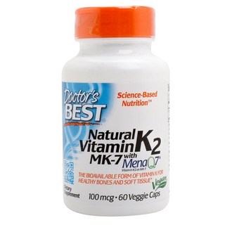 Doctor's BEST 維他命K2 MK-7 素食膠囊, 60顆, 1罐