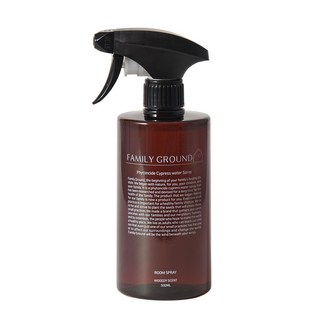 패밀리그라운드 정전기방지 냄새제거 섬유탈취제 항균 룸스프레이 비건 편백수 피톤치드 100%, 1개, 500ml