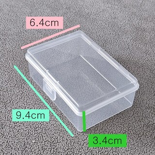플라스틱 틴케이스 미니수납통 탑로더 악세사리 보관함 소품정리함, 10개, 투명