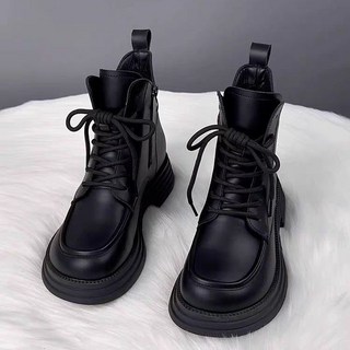 여성 워커부츠 봄가을 캐주얼 슬림핏 단화 패션 소프트 통굽 앵클 부츠 슈즈 SJS