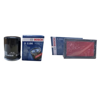 보쉬 엔진오일교환 필터 셋트 뉴SM5 가솔린 LPG 오일필터+에어필터 O1186+A2021, 오일필터+에어필터/O1186+A2021, 1개