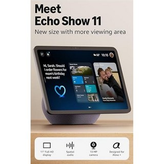 Amazon Echo Show 5 8 11 15 聲控螢幕 智慧家電 語音, Echo Show 11 黑