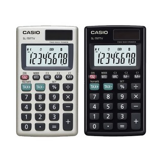 카시오 SL-797TV 계산기 휴대용 전자계산기, 1개, 골드