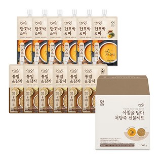 아침을 담다 저당죽 선물세트, 1560g, 1개