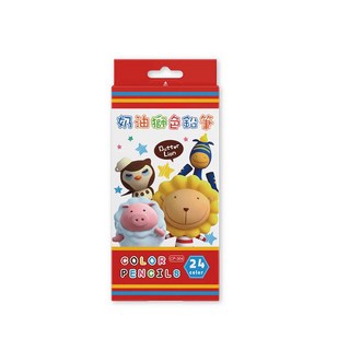 雄獅 CP-304 奶油獅 24色 色鉛筆 紙盒裝，色彩鮮明，兒童成人皆適用, 1個