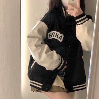 外套 女大童外套 薄外套 兒童外套 女童外套 韓版春秋新款外套 女童學生小外套港味復古中大兒童薄款棒球服潮