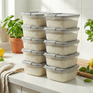 오컴멀 국내산 갓반 전자렌지 용기 환경호르몬 불검출 젖병소재 냉동밥, 10개, 갓반세트