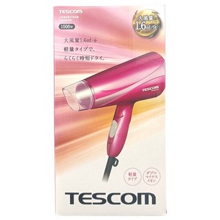 TESCOM 大風量負離子吹風機 大風量1.6㎥/分 輕量, 6個, 桃粉