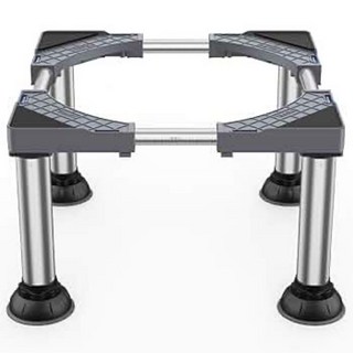 세탁기 다용도 건조기 스탠드 베이스 거치대 가구 바닥 높이조절 다용도, 1개, 그레이