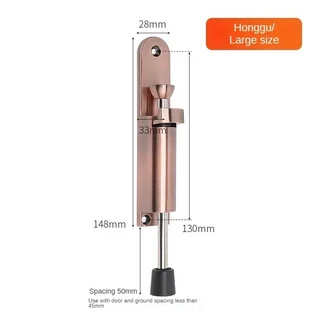 문짝지그 스프링로드 도어 스톱퍼 조정 가능한 위치 합금 헤비 듀티 홀더 중지 벽 보호기 홈, 06 RED BRONZELARGE