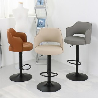 체어센스 코코 바체어 아일랜드 식탁 홈바 높은 바의자, 1개, 코코 고상A 그레이