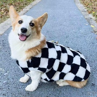 柯基衣服 新款秋冬保暖馬甲 中小型犬 柯基泰迪柴犬比熊 法鬥衣服 狗狗衣服 中型犬衣服 狗狗冬天衣服 狗狗過年新衣服, 咖色,M【2-2.5公斤】, 1個