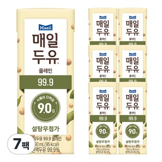 매일유업 매일두유 190ml 7팩, 7개