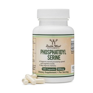 Double Wood 磷脂絲胺酸膠囊 300mg, 120顆, 1罐