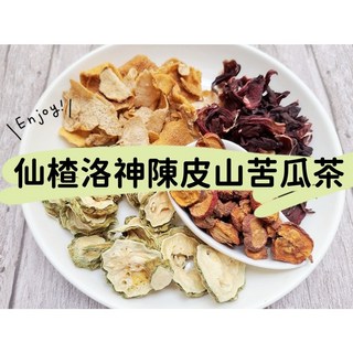 沖泡穀粉小舖 仙楂洛神陳皮山苦瓜茶, 1個, 10gX12小包