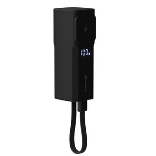ADAM 亞果元素 VIONTA P5 Pro 5000mAh 五合一自帶線口袋型行動電源 移動電源 北車(18.5W), 黑色-VIONTA P5 Pro