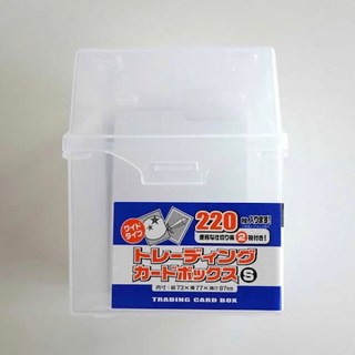 小日驚奇 日本製 透明卡盒 收納盒 RSS 卡片收納盒 牌盒 寶可夢 PTCG 遊戲王 魔法風雲會 桌遊 卡片盒, 1個, 透明卡盒（429603）