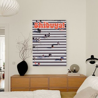 더아트컴퍼니 일본 감성 빈티지 여행 풍경 이자카야 일식당 인테리어 포스터 46종 [1번~15번], 8. 시부야