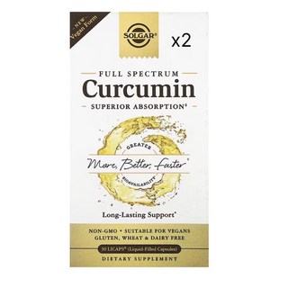 솔가 풀 스펙트럼 강황 커큐민 Turmeric Curcumin, 30정, 2개