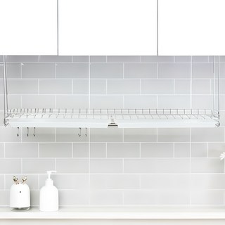 부착식 씽크선반 800 반투명쟁반, 1단, 1개