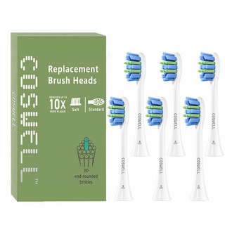 適配飛利浦Philips 電動牙刷刷頭|適用HX9/HX7/HX6/HX3| 無銅滅菌科技| 清潔護齦 |4/6入（副廠）, 1個, 6個裝