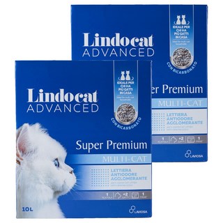 Lindocat 歐洲之星 雙效除臭城市礦砂, 9kg, 2盒, 無香