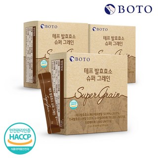 보뚜 테프 발효효소 슈퍼 그레인 영양제 30p, 90g, 3개