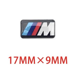 3D 금속 자동차 배지 스티어링 휠 대시 보드 장식 허브 캡 센터 스티커 모든 BMW M 로고 E28 E30 E34 E36 E39 E46 E52 E93 F10, 17x9mm, 2PCS, 2개