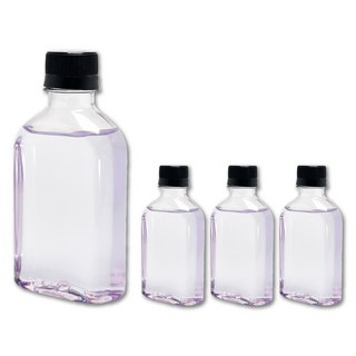 [유페트] 200ml 납작페트 28파이 316개 뚜껑선택, 검정캡