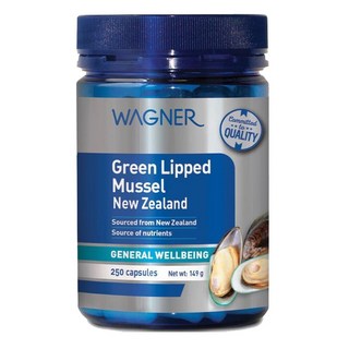 호주 와그너 Wagner Green Lipped Mussel 뉴질랜드 초록잎홍합 500mg 캡슐, 1개, 250정