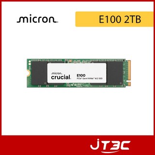 美光 Micron Crucial E100 2TB PCIe Gen4 NVMe M.2 2280 SSD 固態硬碟